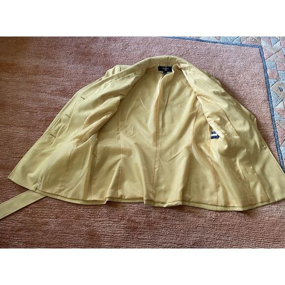 Jones Wear Blazer Jacket Size 14 Women Beige Belted 3 Button Pockets Lined - Picture 5 of 8